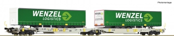 Wagon double type Sdggmrs / T2000 avec remorques 
