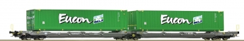 Wagon porte conteneurs double type T3000e - 77398