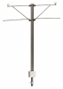 Poteau avec double console