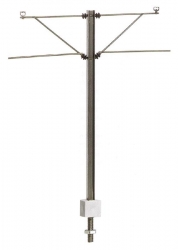Poteau avec double console