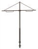 Poteau avec double console