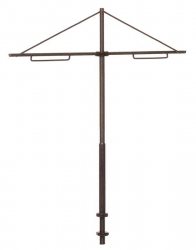 Poteau avec double console