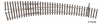 Aiguillage courbe gauche R484 / R778, 9deg