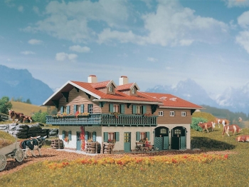 NEW boîte neuve mais ouverte Vollmer 3837 HO Chalet boutique Trachtenliesel 